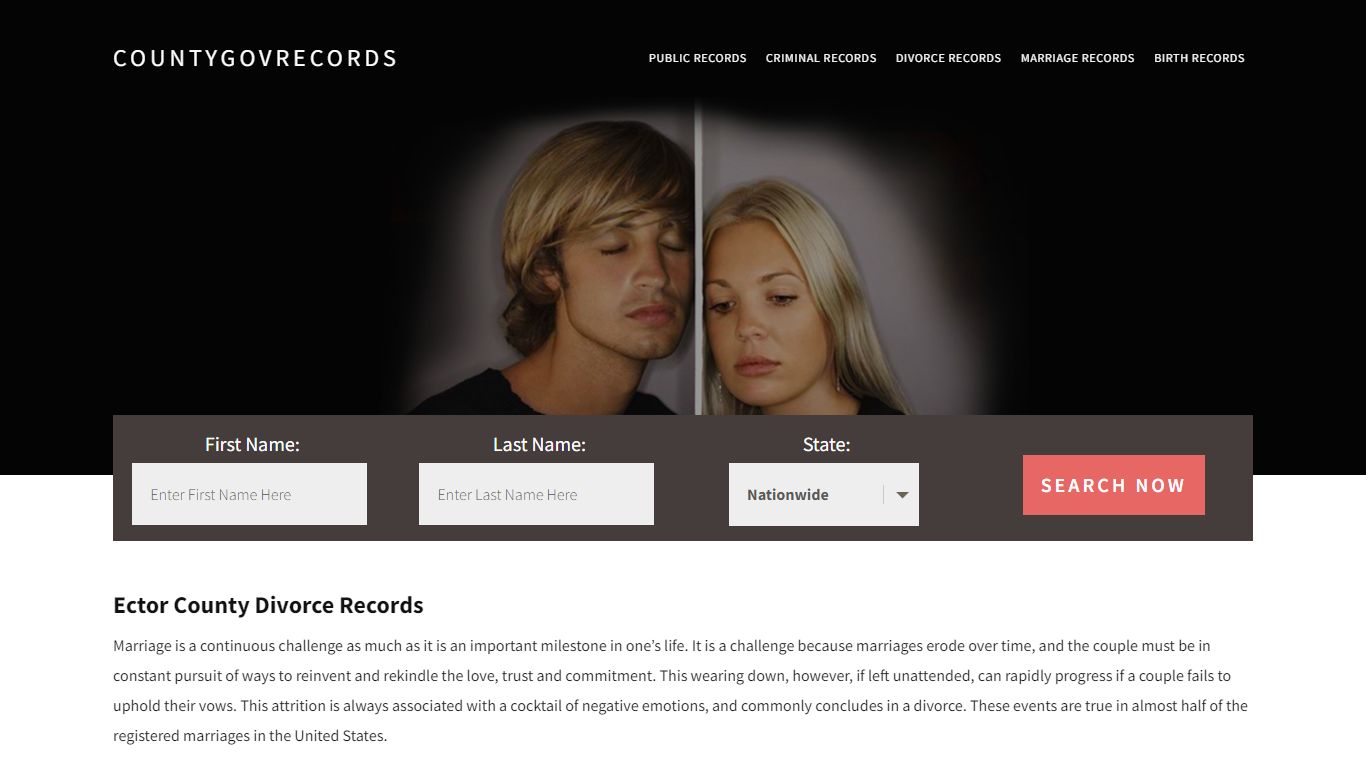 Ector County Divorce Records | Enter Name and Search|14 Days Free